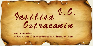 Vasilisa Ostraćanin vizit kartica